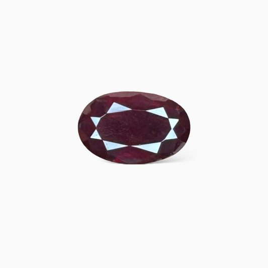 Natural Ruby Oval Cut Gem 1.51 Carat from Mozambique