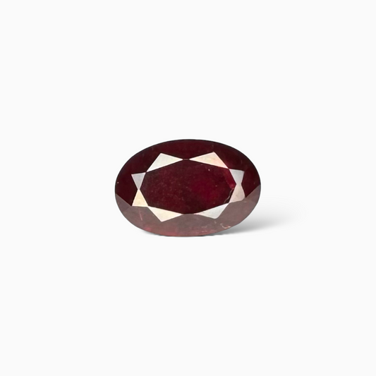Natural Ruby Round Cut 1.54 Carat from Mozambique Deep Red Color