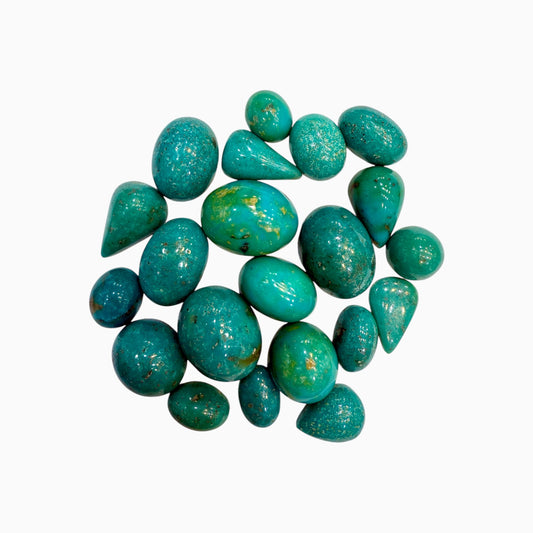 Natural Turquoise Oval Cabochon (MediumTurquoise Color) From 3-50 Carats Price Per Carats
