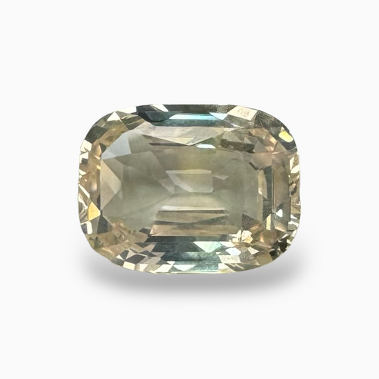 Natural Yellow Sapphire Stone Cushion 4.05 Carats 15 × 8mm