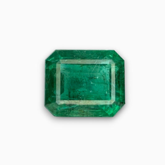 Natural Zambian Emerald Stone 2.32 carat Emerald Cut 8.5x7mm