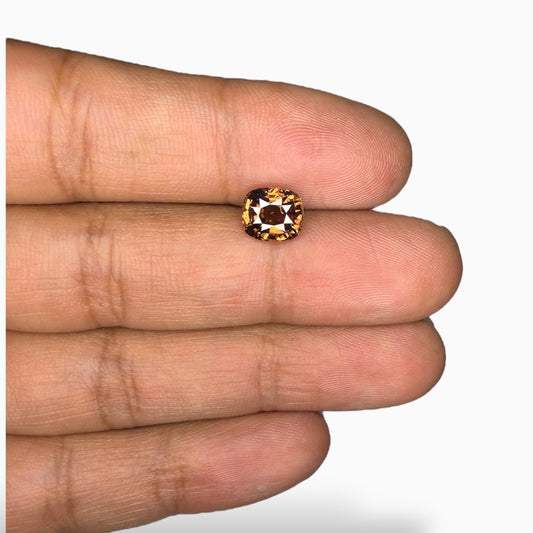 Natural Zircon Stone 2.76 Carats Cushion Cut (8x7 mm)