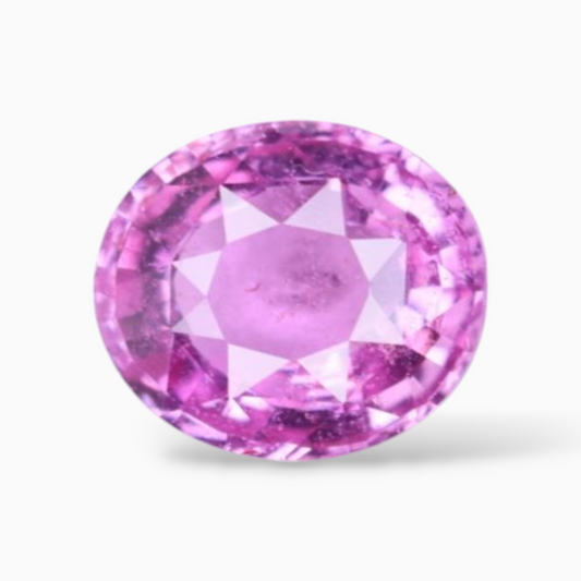 On Sale Natural Pink Sapphire In Oval Shape 1.59 Carats 7.54x6.48x3.61mm Size