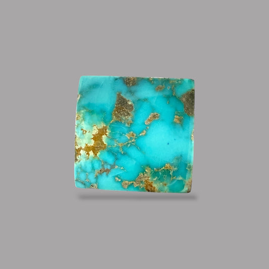 Nishapuri Feroza (Turquoise) Square Cabochon 14.52 Carats & 15.97 x 15.50 x 5.75 mm From Iran