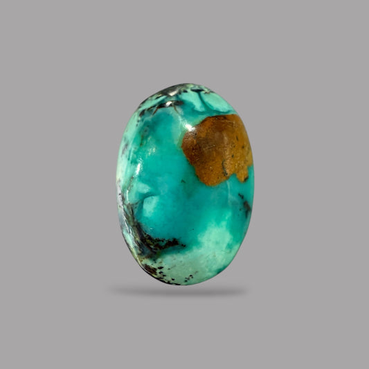 Nishapuri Feroza (Turquoise) Oval Cabochon 6.06 Carats 14.59 x 10 x 6 mm From Iran