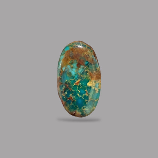 Nishapuri Feroza (Turquoise) Oval Cabochon 7.40 Carats 18.60 x 10.52 x 4.80 mm From Iran