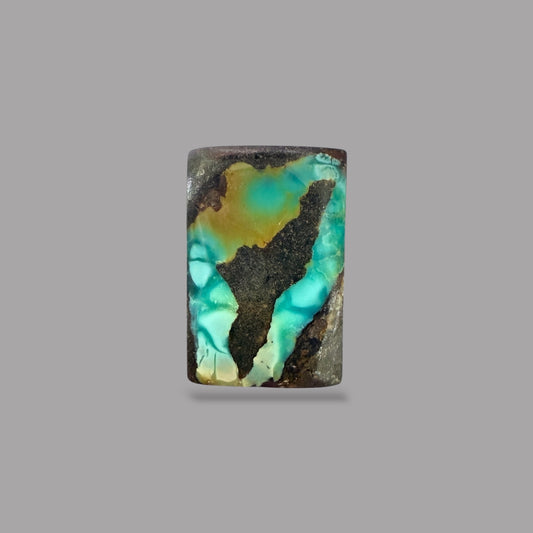 Nishapuri Feroza (Turquoise) Rectangle Cabochon 8.18 Carats 15.74 x 10.70 x 4.15 mm From Iran