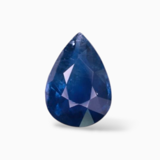 On Sale Blue Sapphire in Pear Shape 0.85 Carats 7x5mm Size