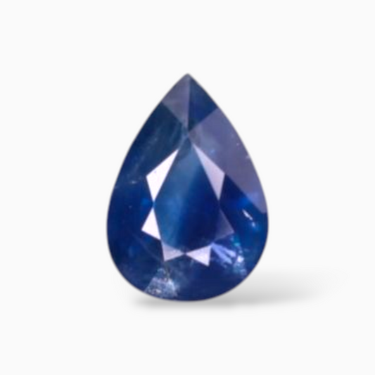 Original Blue Sapphire in Pear Shape 0.96 Carats 7x5mm Size