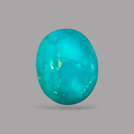 Original irani Feroza 15.42 Carats 19.2 x 15.2 x 8.7 mm in Oval