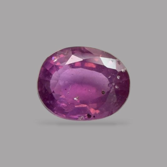 Oval Shape in Natural Pink Sapphire Gemstone 0.81 Carats & 6.1 x 4.9 mm Size