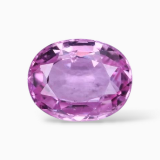 Oval Shape in Natural Pink Sapphire Gemstone 0.85 Carats & 6.2x4.9mm Size