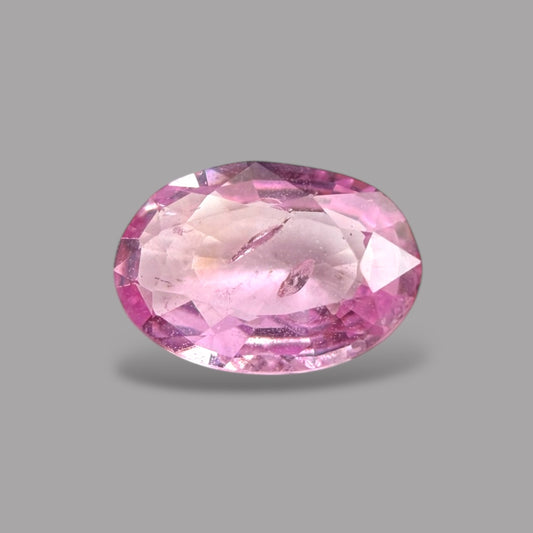 Oval Shape in Pink Sapphire Gemstone 0.51 Carats & 6.3 x 4.4 mm Size