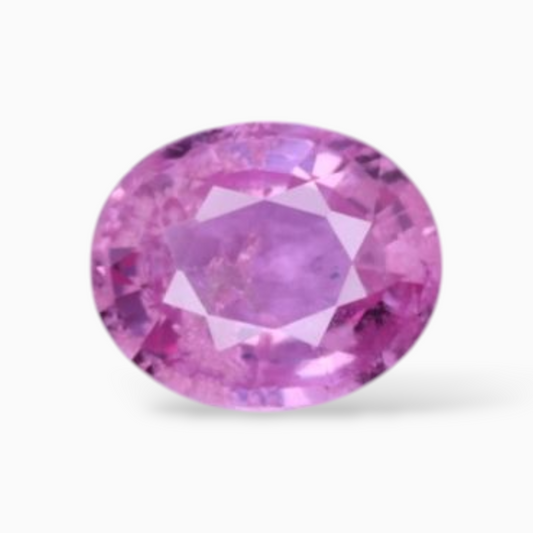Oval Shape in Pink Sapphire Gemstone 0.72 Carats & 6x5mm Size