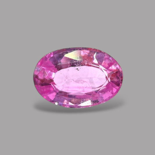Oval Shape in Pink Sapphire Gemstone 0.77 Carats & 6.4 x 4.3 mm Size
