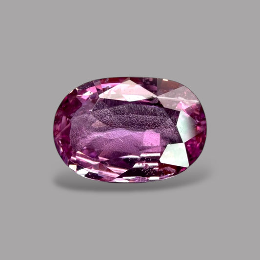 Oval Shape in Pink Sapphire Gemstone 1.03 Carats & 7.3 x 5 mm Size