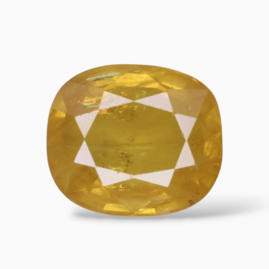 Oval Shape in Yellow Sapphire Gemstone 5.63 Carats & 10.6x9.2mm Size