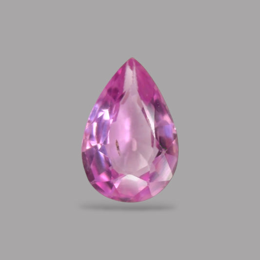 Pear Shape in Pink Sapphire Gemstone 0.33 Carats & 5.5 x 3.7 mm Size