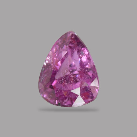 Pear Shape in Pink Sapphire Gemstone 0.63 Carats & 5.4 x 4.4 mm Size