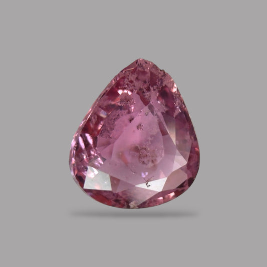 Pear Shape in Pink Sapphire Gemstone 0.79 Carats & 6.3 x 5.6 mm Size