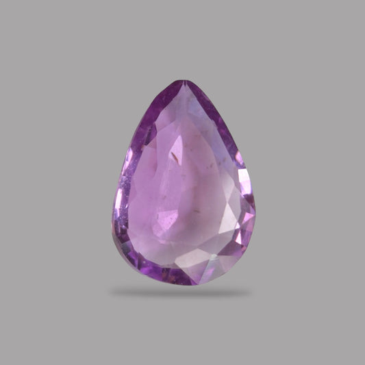 Pear Shape in Purple Sapphire Gemstone 0.44 Carats & 6.5 x 4.5 mm Size