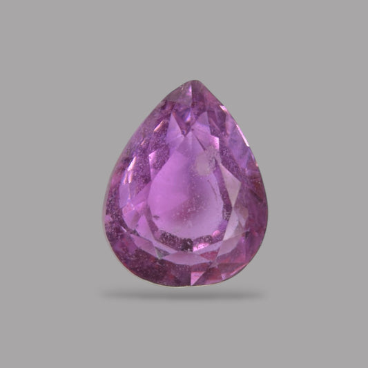 Pear Shape in Purple Sapphire Gemstone 1.10 Carats & 6.7 x 5.3 mm Size