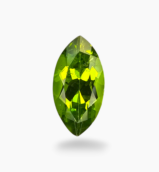 Natural Peridot Gemstone Marquise Shape 5.20 Carats Size 15.5x8mm