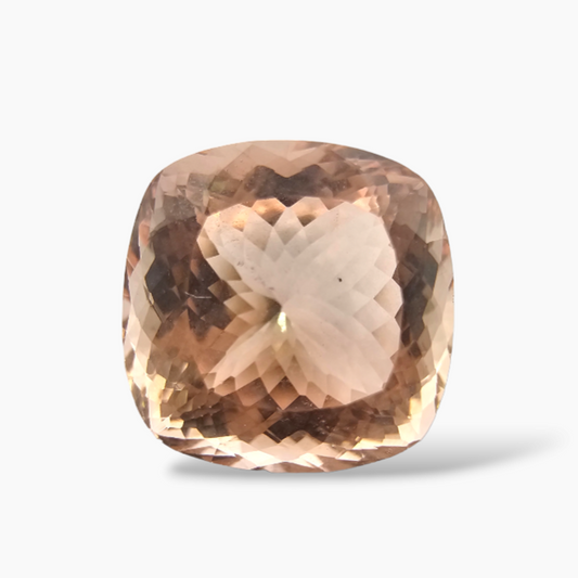 buy Natural Peach Morganite Stone 7.73 Carats Cushion Cut (12 mm)