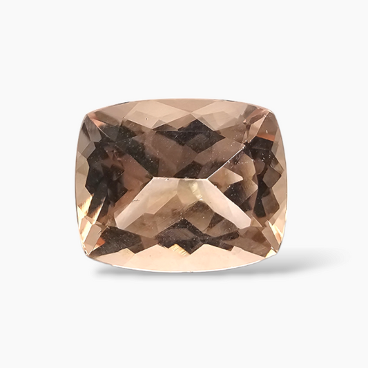 buy Natural Peach Morganite Stone 3.90 Carats Cushion Cut (11x9 mm)