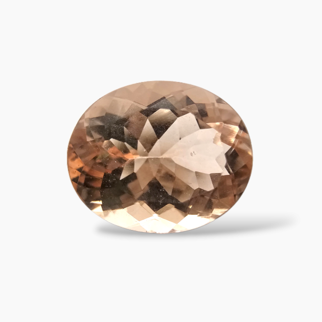 Natural Peach Morganite Stone Carats Oval Cut (11x9 mm