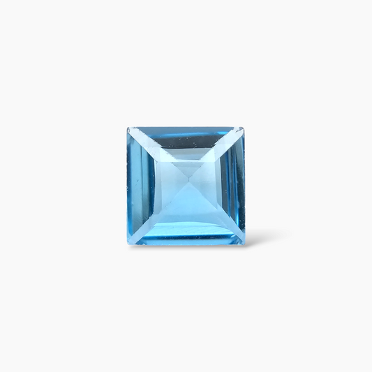 shop Natural Swiss Blue Topaz Stone 1.10 Carats Princess Shape ( 6 mm )