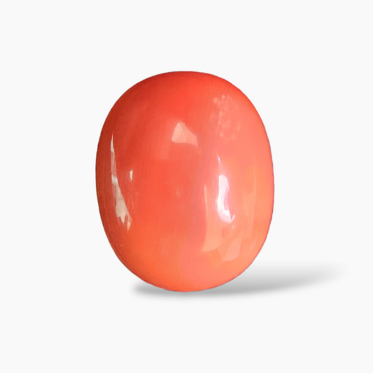 buy Natural Coral  Stone 20.4 Carats Cabochon Shape  ( 18x15 mm )