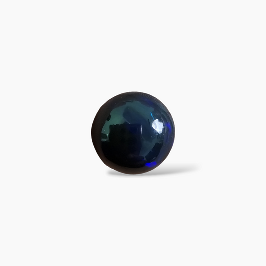 buy Natural Black Ethiopian Opal Stone 10.08 Carats Round Cabochon Shape ( 15.5 mm )