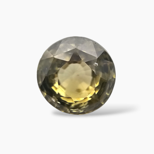 buy Natural Yellowish Green Zircon Stone 3.25 Carats Round Shape ( 8 mm )