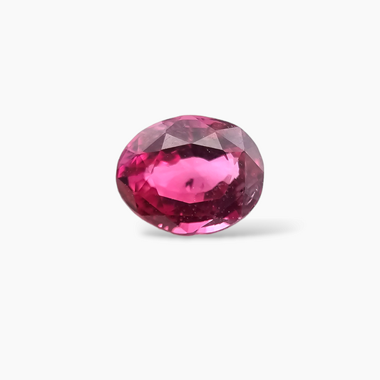 Mozambique Gemstone of Natural Ruby in Pink 1  Carats Oval Shape