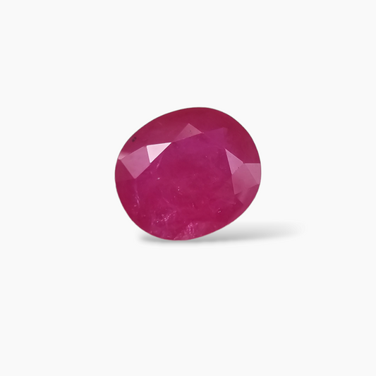 Mozambique Gemstone of Natural Ruby in Pink 3.2 Carats Oval Shape