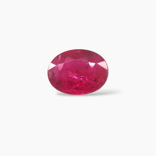 Mozambique Gemstone of Natural Ruby in Pink 1.23 Carats Oval Shape