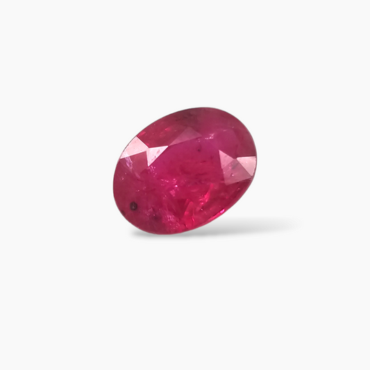 Mozambique Gemstone of Natural Ruby in Pink 1.23 Carats Oval Shape
