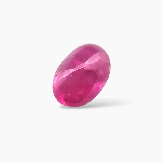 Mozambique Gemstone of Natural Ruby in Pink 2.98 Carats Oval Cab Shape