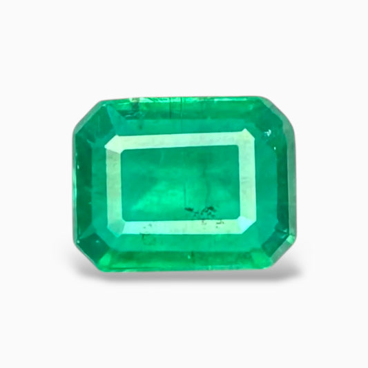 Natural Zambian Emerald Stone 1.92 carat Emerald Cut 9x7 mm