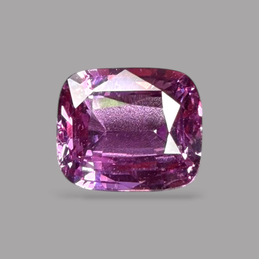 Cushion Cut Shape in Pink Sapphire Gemstone 2.03 Carats & 7.30 x 6.17 x 3.98 mm Size