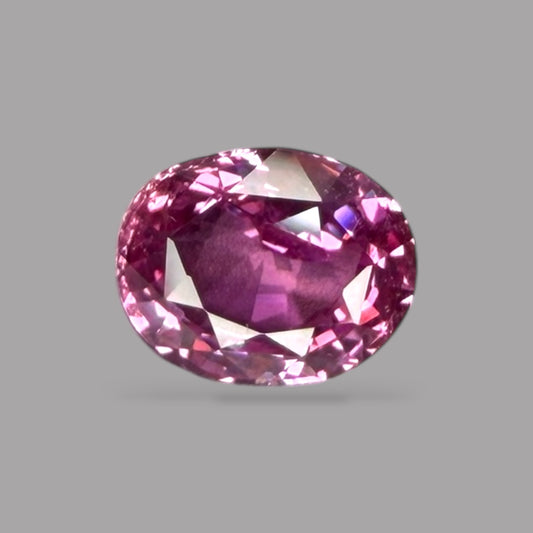 Oval Shape in Pink Sapphire Gemstone 2.03 Carats & 8.30 x 6.69 x 4.04 mm Size
