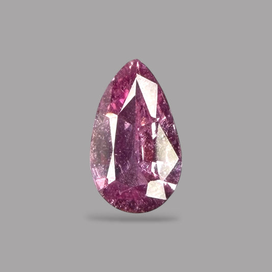 Pear Shape in Pink Sapphire Gemstone 0.79 Carats & 7.6 x 4.6 mm Size