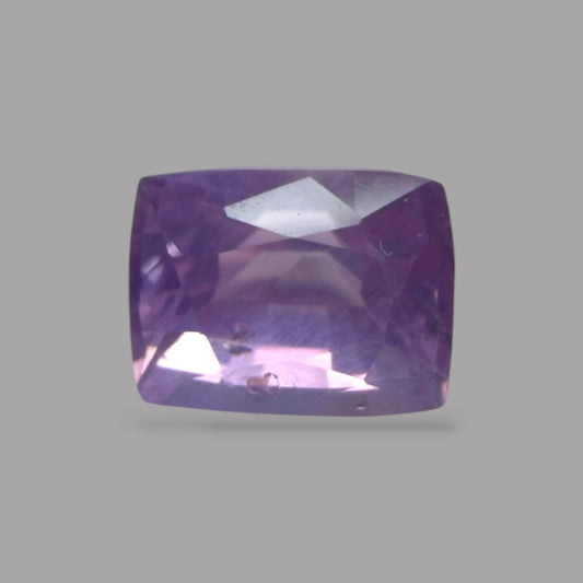Cushion Cut Shape in Purple Sapphire Gemstone 0.82 Carats & 5.6 x 4.2 mm Size