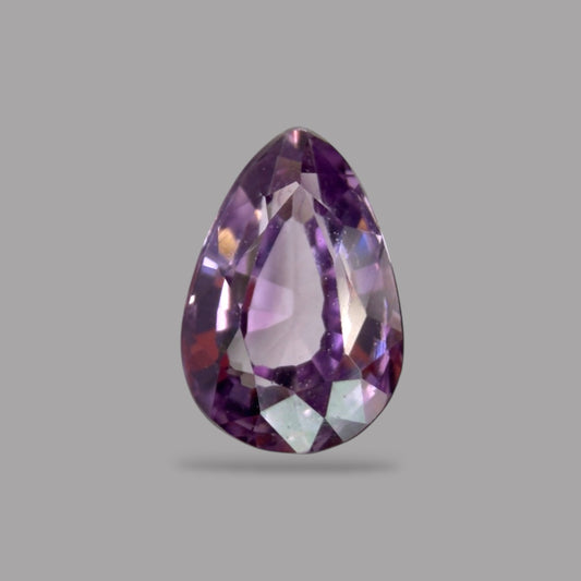 Pear Shape in Purple Sapphire Gemstone 0.40 Carats & 5.4 x 3.6 mm Size