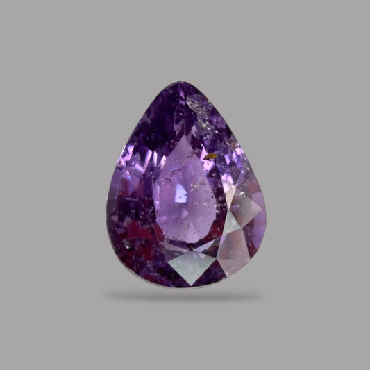 Pear Shape in Purple Sapphire Gemstone 0.87 Carats & 6.8 x 5.2 mm Size
