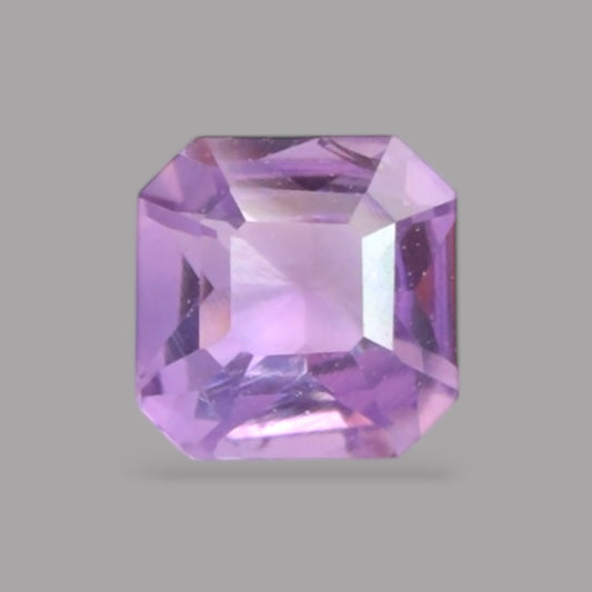 Emerald Cut Shape in Purple Sapphire Gemstone 0.48 Carats & 4.6 x 4.5 mm Size