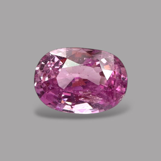 Oval Shape in Pink Sapphire Gemstone 1.16 Carats & 7.1 x 5 mm Size