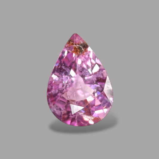 Pear Shape in Pink Sapphire Gemstone 0.84 Carats & 7.1 x 5.1 mm Size