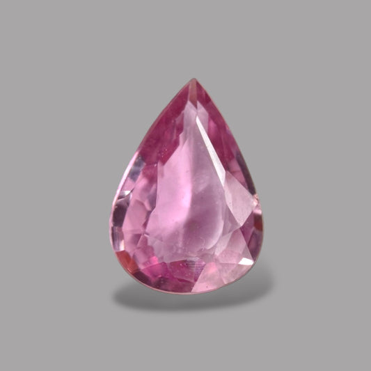Pear Shape in Pink Sapphire Gemstone 0.55 Carats & 6.8 x 4.8 mm Size
